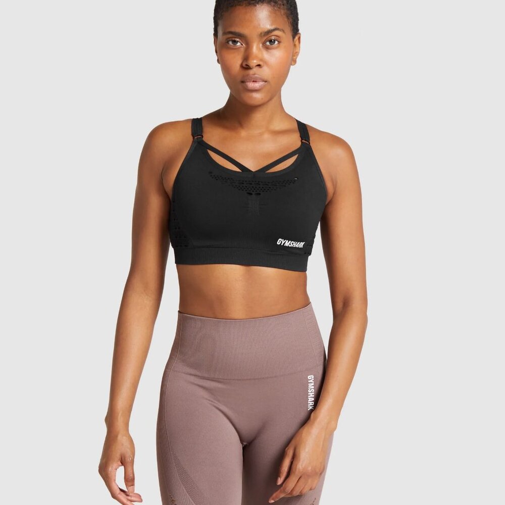Gymshark Energy+ Seamless Sports Bra - Black